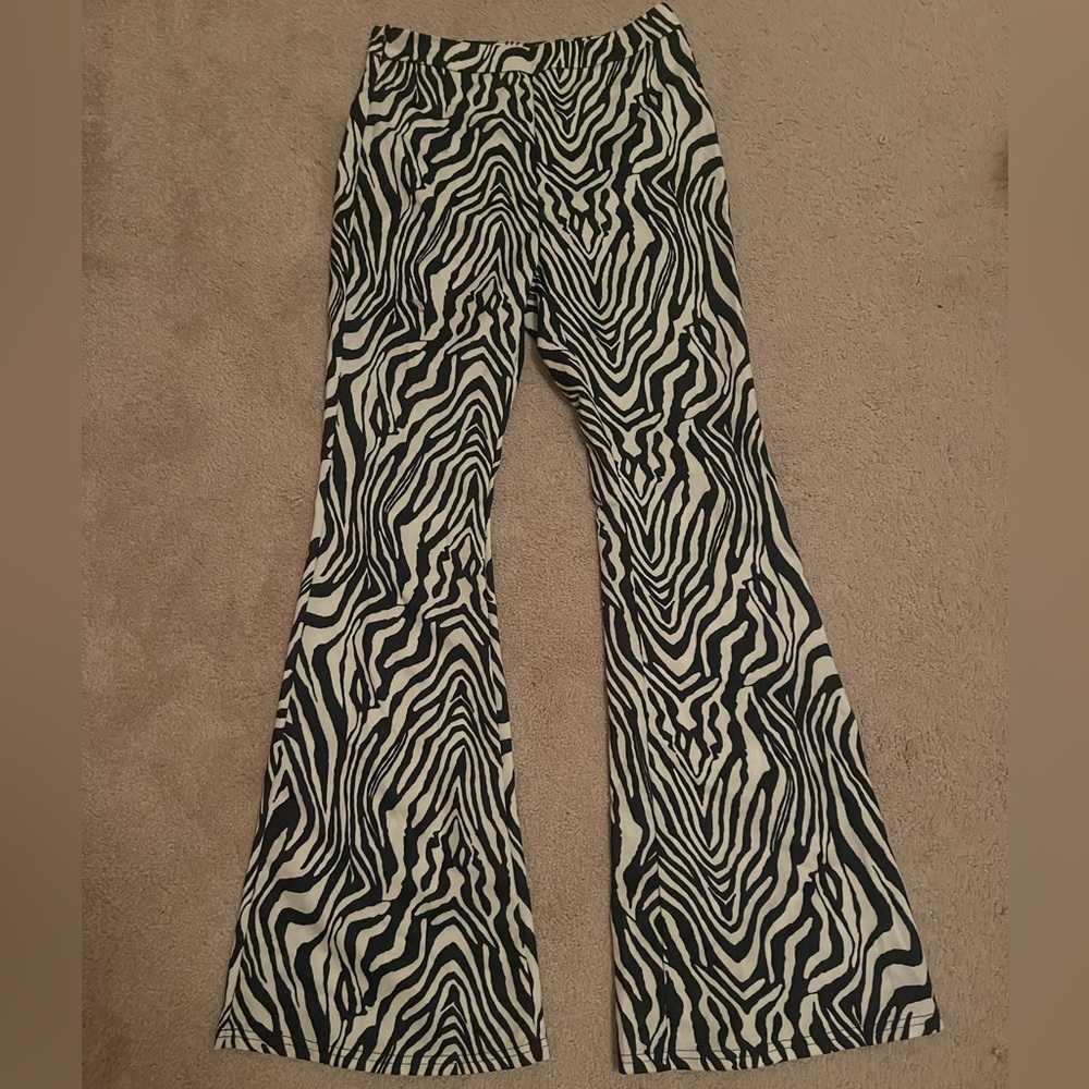 Zebra Flare Pants